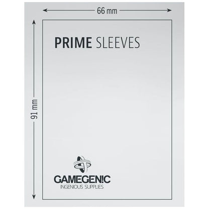 Gamegenic Prime Card Sleeves Red 66mmx91mm 100 Sleeves Per Pack