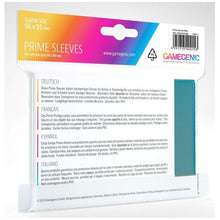 Gamegenic Prime Card Sleeves Blue 66mmx91mm 100 Sleeves Per Pack