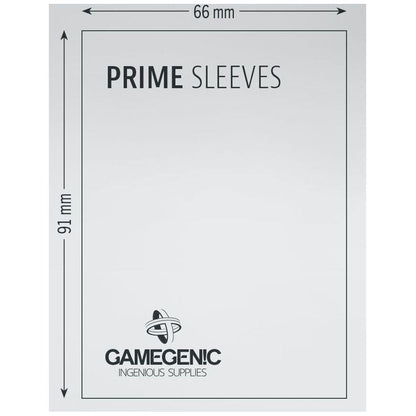 Gamegenic Prime Card Sleeves Black 66mmx91mm 100 Sleeves Per Pack