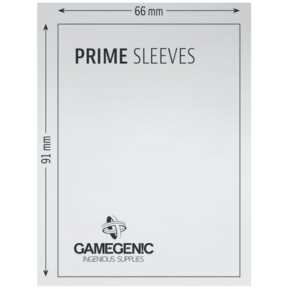 Gamegenic Prime Card Sleeves Green 66mmx91mm 100 Sleeves Per Pack