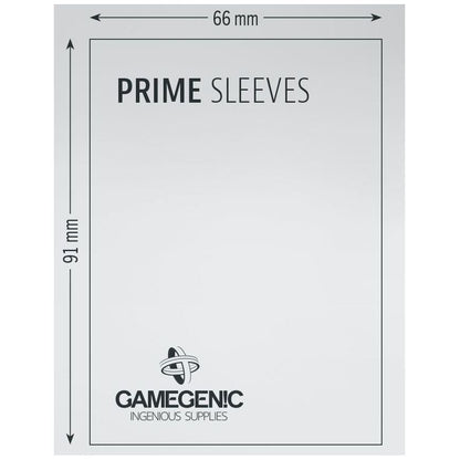 Gamegenic Prime Card Sleeves Yellow 66mmx91mm 100 Sleeves Per Pack