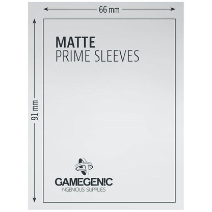 Gamegenic Matte Prime Card Sleeves Red 66mmx91mm 100 Sleeves Per Pack