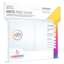 Gamegenic Matte Prime Card Sleeves White 66mmx91mm 100 Sleeves Per Pack