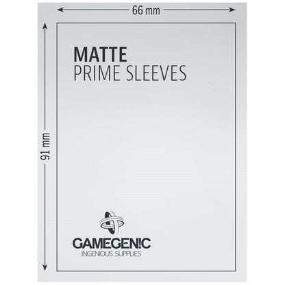 Gamegenic Matte Prime Card Sleeves Black 66mmx91mm 100 Sleeves Per Pack