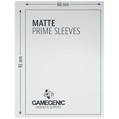 Gamegenic Matte Prime Card Sleeves Yellow 66mmx91mm 100 Sleeves Per Pack