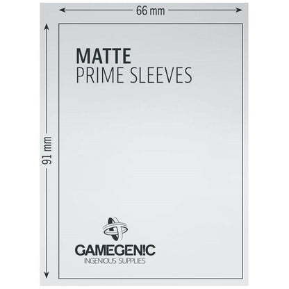 Gamegenic Matte Prime Card Sleeves Lime 66mmx91mm 100 Sleeves Per Pack