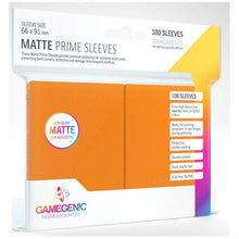 Gamegenic Matte Prime Card Sleeves Orange 66mmx91mm 100 Sleeves Per Pack