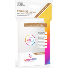 Gamegenic Matte Board Game Sleeves - Size Code BROWN - 7 Wonders/Abyss 67mmx103mm 80 Sleeves Per Pack