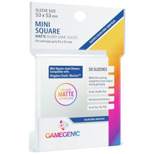 Gamegenic Matte Board Game Sleeves - Size Code DARK BLUE - Mini Square Sized/Kingdom Death Monster 53mmx53mm 50 Sleeves Per Pack