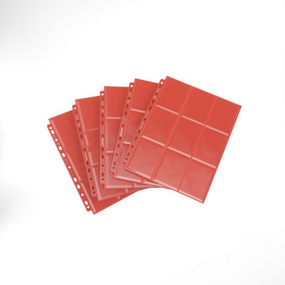 Gamegenic Sideloading 18 Pocket Pages 10 Pcs Pack Red