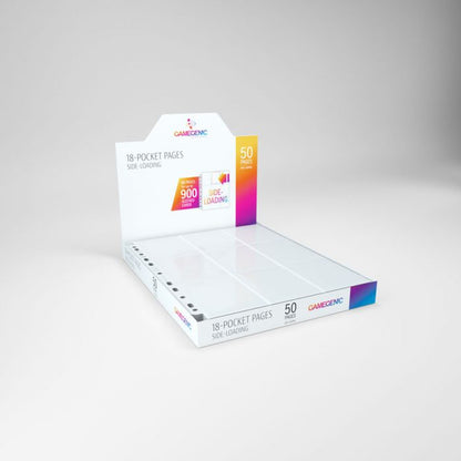 Gamegenic Sideloading 18 Pocket Pages Display White