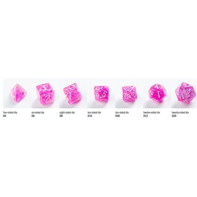 Gamegenic Candy-like Series - Rasberry - RPG Dice Set 7pcs