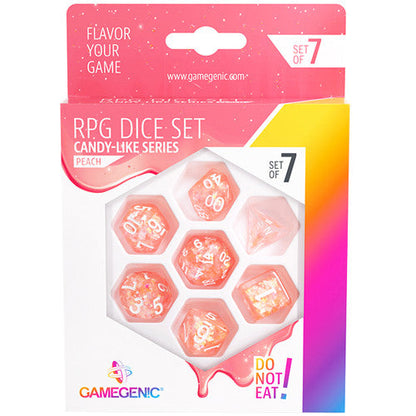 Gamegenic Candy-like Series - Peach - RPG Dice Set 7pcs