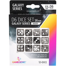 Gamegenic Galaxy Series - Moon - D6 Dice Set 16 mm 12 pcs