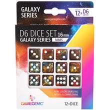 Gamegenic Galaxy Series - Mars - D6 Dice Set 16 mm 12 pcs