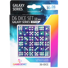 Gamegenic Galaxy Series - Neptune - D6 Dice Set 12 mm 36 pcs
