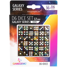 Gamegenic Galaxy Series - Mars - D6 Dice Set 12 mm 36 pcs
