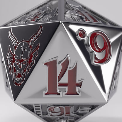 Gamegenic Stranger Things - Hellfire Club Premium Metal D20 Die