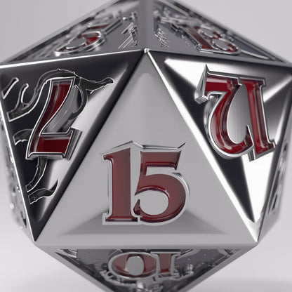 Gamegenic Stranger Things - Hellfire Club Premium Metal D20 Die