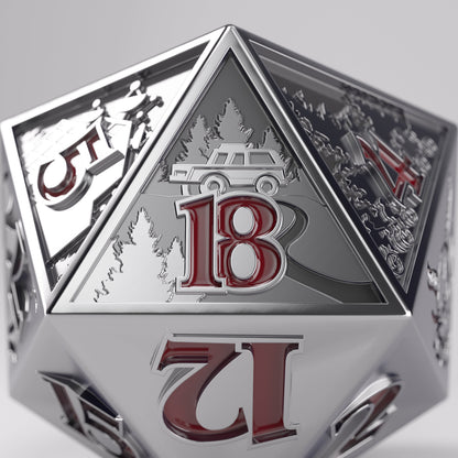 Gamegenic Stranger Things - Hellfire Club Premium Metal D20 Die