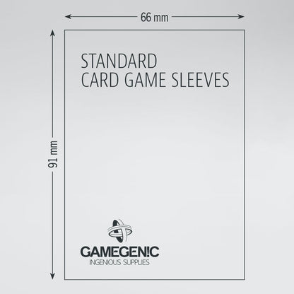 Gamegenic Prime Board Game Sleeves Value Pack - Standard Size 66mmx91mm 200 Sleeves per Pack