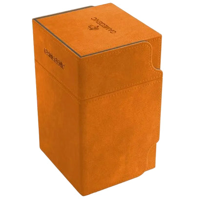 Gamegenic Watchtower Holds 100 Sleeves Convertible Deck Box Orange Cards