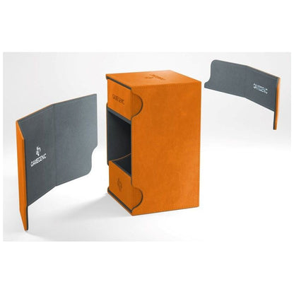 Gamegenic Watchtower Holds 100 Sleeves Convertible Deck Box Orange Cards