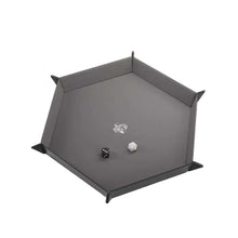 Gamegenic Magnetic Dice Tray Hexagonal Black/Gray