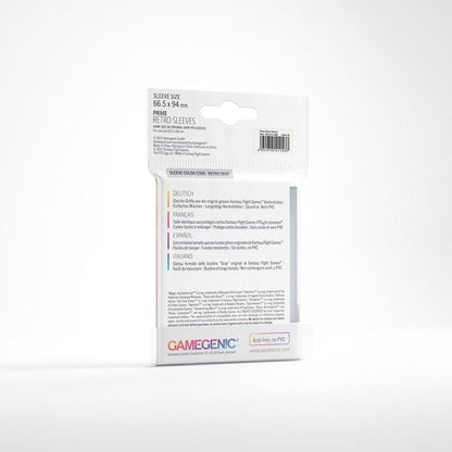 Gamegenic Prime Retro Sleeves - Size Code RETRO GREY - 66.5mmx94mm 50 Sleeves Per Pack