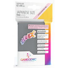 Gamegenic Prime Japanese Sized Sleeves - Size Code PINK - Sleeve Colour Dark Gray 62mmx89mm 60 Sleeves Per Pack