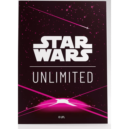 Gamegenic Star Wars Unlimited Art Sleeves - Card Back Magenta