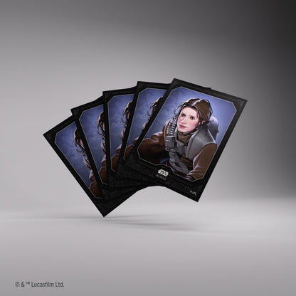Gamegenic Star Wars Unlimited Premium Art Sleeves - Leia Organa 66mmx92mm 62 Sleeves Per Pack