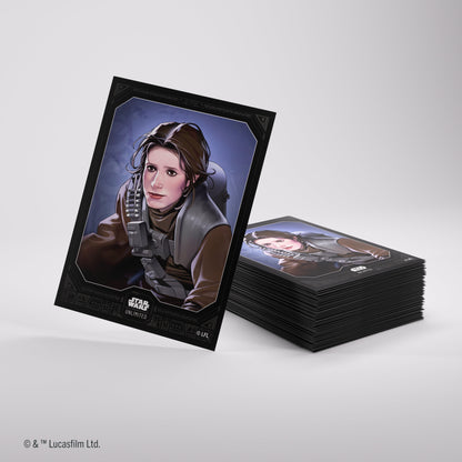 Gamegenic Star Wars Unlimited Premium Art Sleeves - Leia Organa 66mmx92mm 62 Sleeves Per Pack
