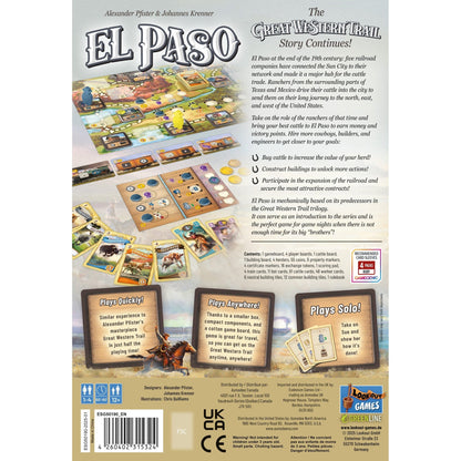 Asmodee Great Western Trail El Paso Game