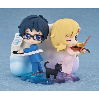 Good Smile Company Your Lie in April Qset+ Kaori Miyazono & Kosei Arima Figurine