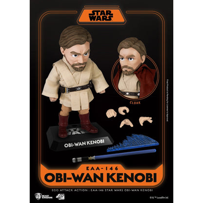 Beast Kingdom Egg Attack Action Star Wars Obi Wan Kenobi Figurine