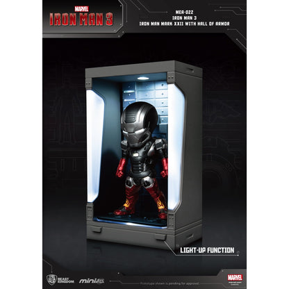 Beast Kingdom Mini Egg Attack Iron Man 3 Iron Man Mark XXII with Hall of Armor Figurine
