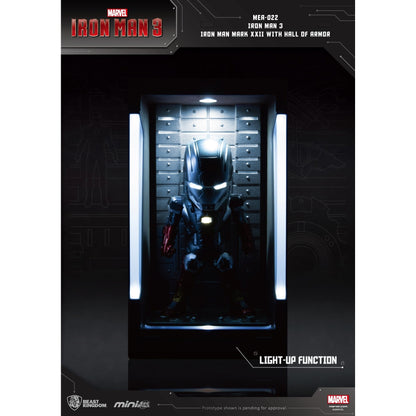 Beast Kingdom Mini Egg Attack Iron Man 3 Iron Man Mark XXII with Hall of Armor Figurine