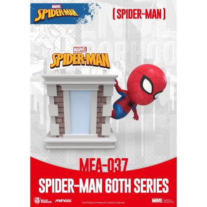 Beast Kingdom Mini Egg Attack Spider-Man 60th Anniversary Series Bright Box Set 6 in the Assortment Figurine