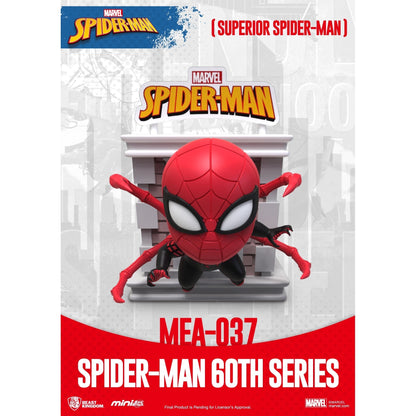 Beast Kingdom Mini Egg Attack Spider-Man 60th Anniversary Series Bright Box Set 6 in the Assortment Figurine