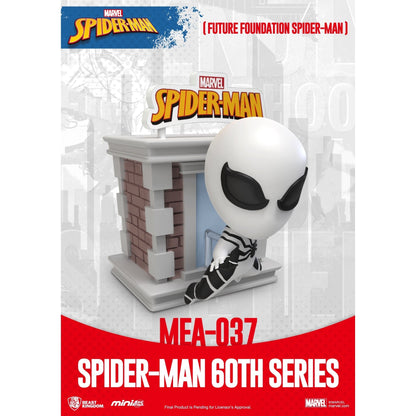 Beast Kingdom Mini Egg Attack Spider-Man 60th Anniversary Series Bright Box Set 6 in the Assortment Figurine