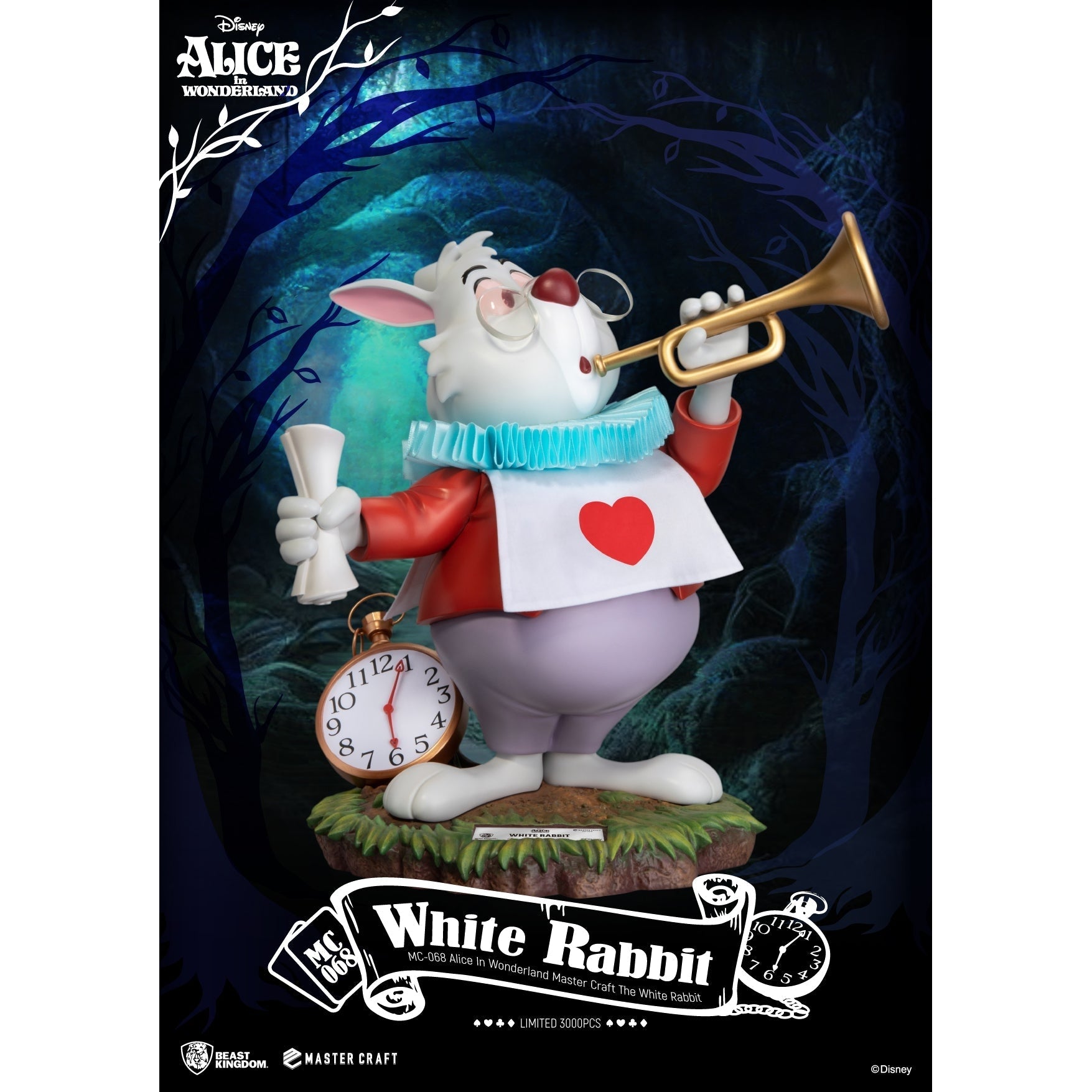 Beast Kingdom Master Craft Alice In Wonderland White Rabbit Figurine ...