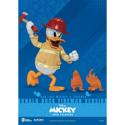 Beast Kingdom Dynamic Action Heroes Mickey & Friends Donald Duck Fireman Version Figurine