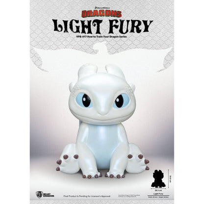 Beast Kingdom Piggy Bank Vinyl Large How to Train Your Dragon Series Light Fury Figurine