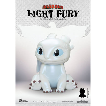 Beast Kingdom Piggy Bank Vinyl Large How to Train Your Dragon Series Light Fury Figurine