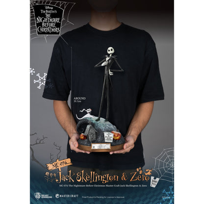 Beast Kingdom Master Craft The Nightmare Before Christmas Jack Skellington & Zero Figurine