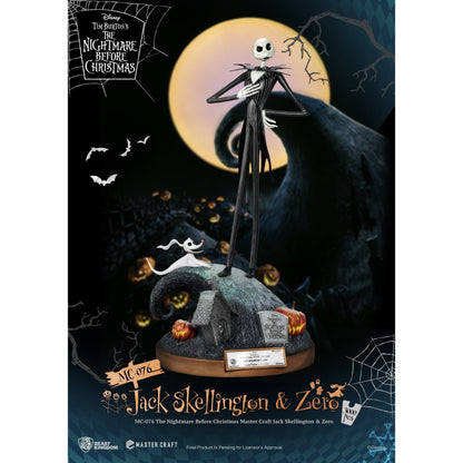 Beast Kingdom Master Craft The Nightmare Before Christmas Jack Skellington & Zero Figurine