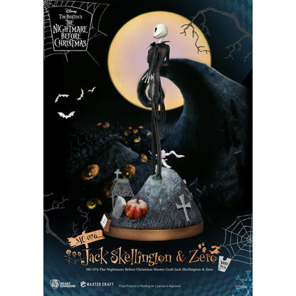 Beast Kingdom Master Craft The Nightmare Before Christmas Jack Skellington & Zero Figurine