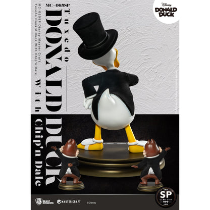 Beast Kingdom Master Craft Tuxedo Donald Duck with Chip'n Dale Figurine