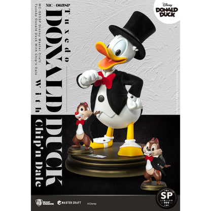 Beast Kingdom Master Craft Tuxedo Donald Duck with Chip'n Dale Figurine